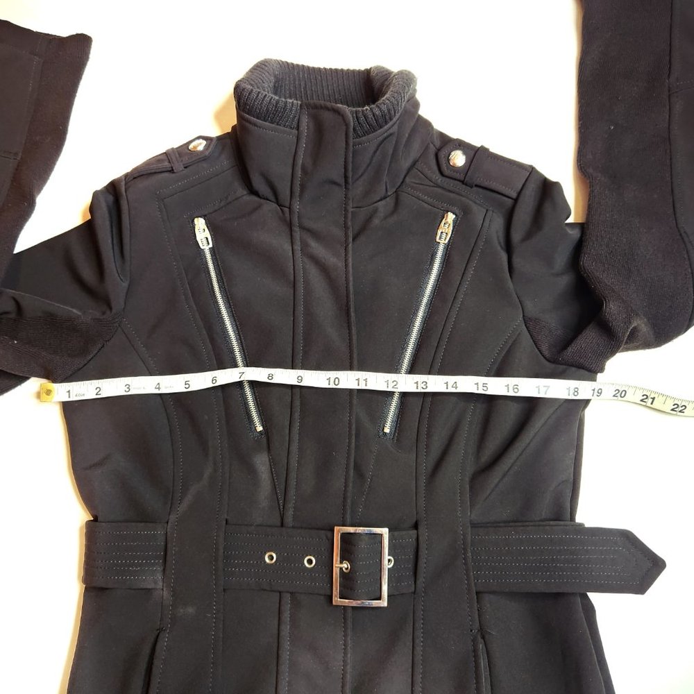 Miss Sixty 90s Vintage Black Coat w/Belt, M - Picture 8 of 13